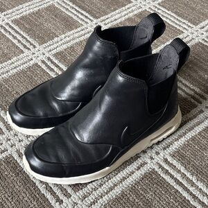 Nike Air Max Thea Black Leather Slip-On High Top Sneakers women’s 7.5